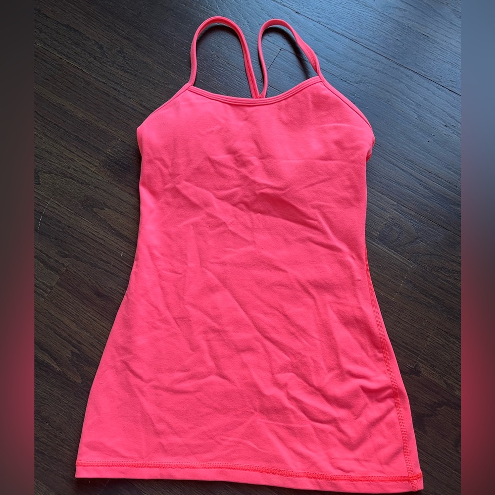 Lululemon hot pink tank top size 2
